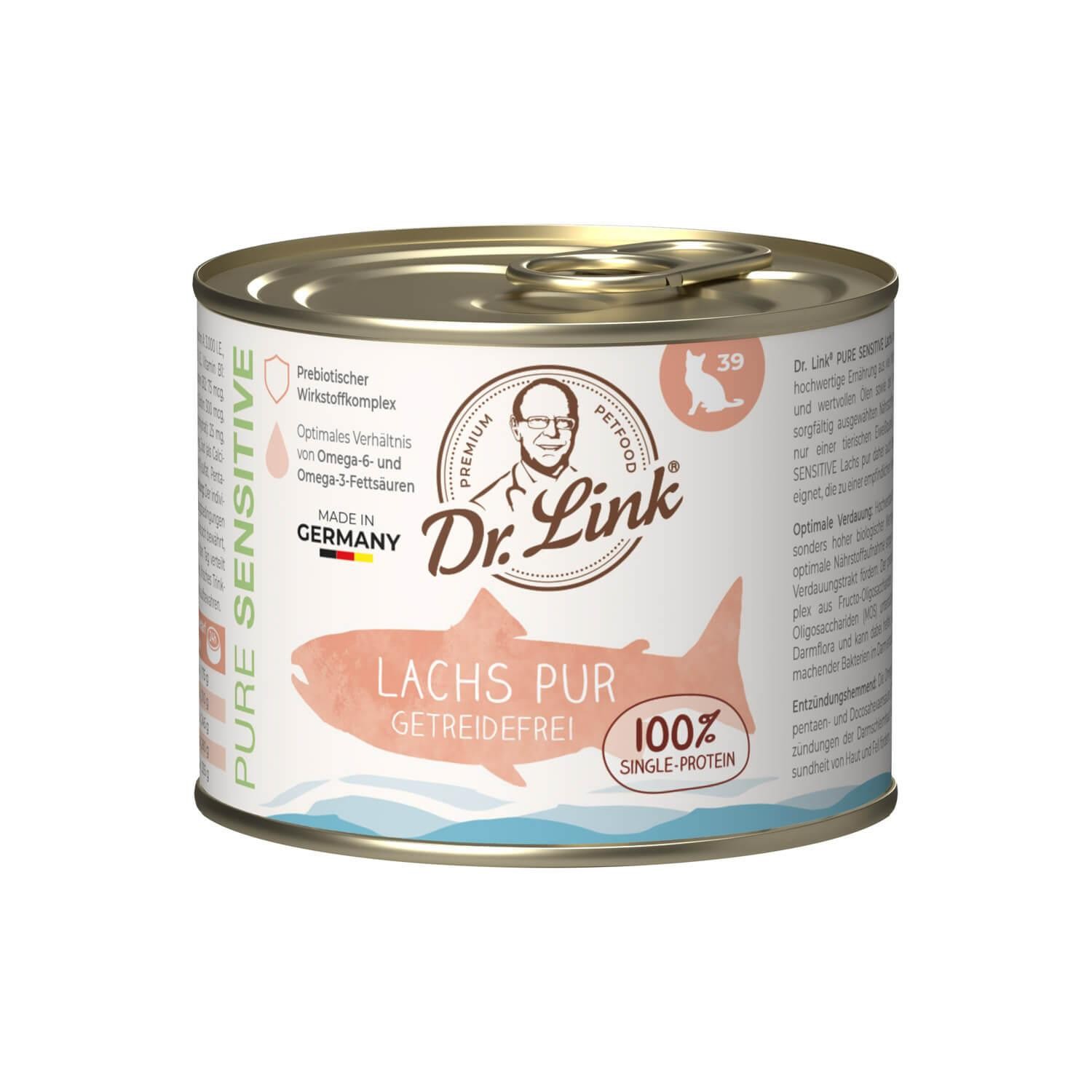 Dr. Link® PURE SENSITIVE 1x190g Lachs pur | Probedose