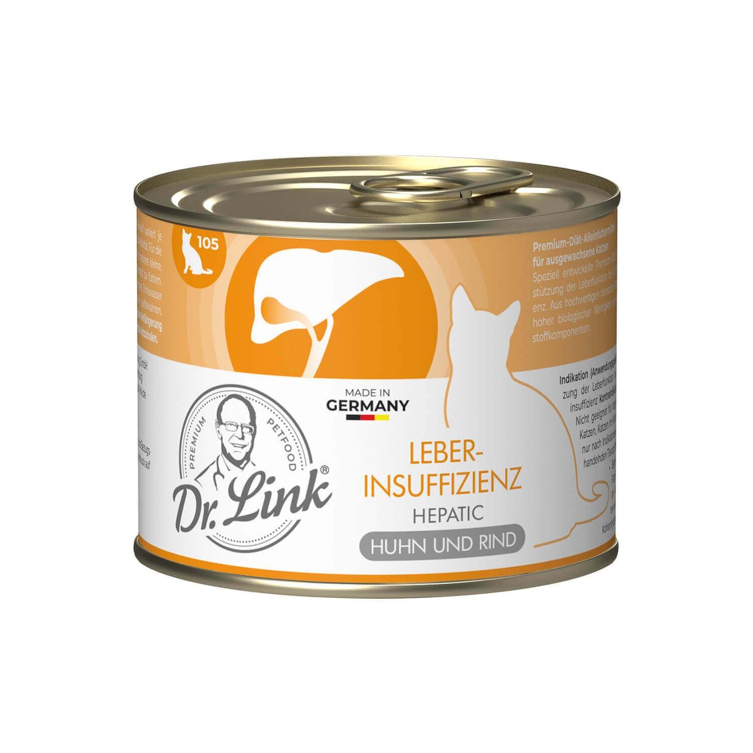 Dr. Link® SPEZIAL-DIÄT 1x200g Leberinsuffizienz | Hepatic Huhn und Rind | Probedose