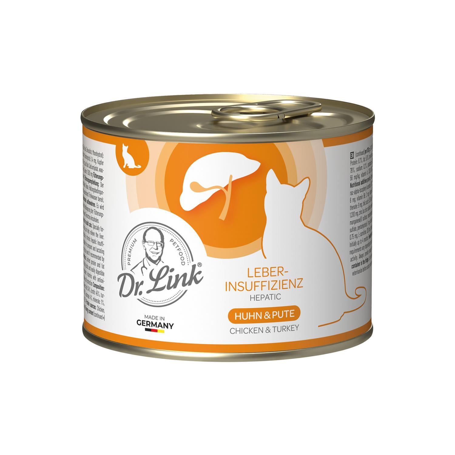 Dr. Link® SPEZIAL-DIÄT 1x200g Leberinsuffizienz | Hepatic Huhn & Pute | Probedose