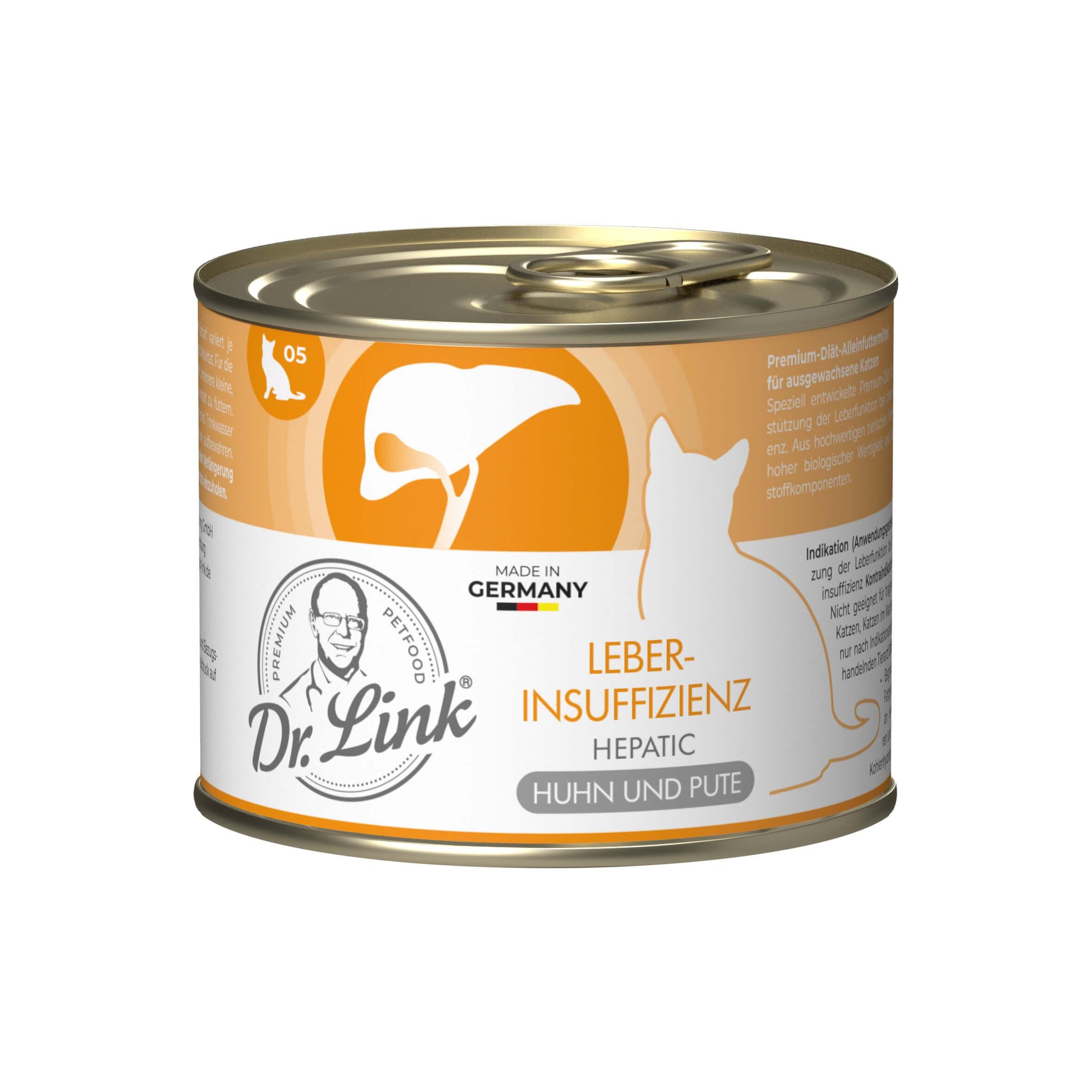 Dr. Link® SPEZIAL-DIÄT 6x200g Leberinsuffizienz | Hepatic Huhn und Pute