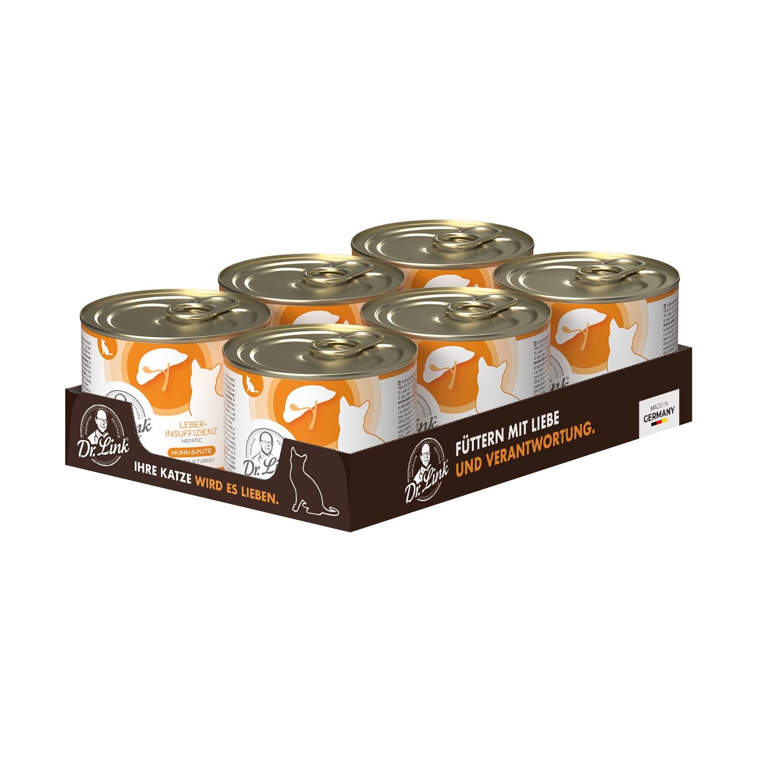 Dr. Link® SPEZIAL-DIÄT 6x200g Leberinsuffizienz | Hepatic Huhn & Pute