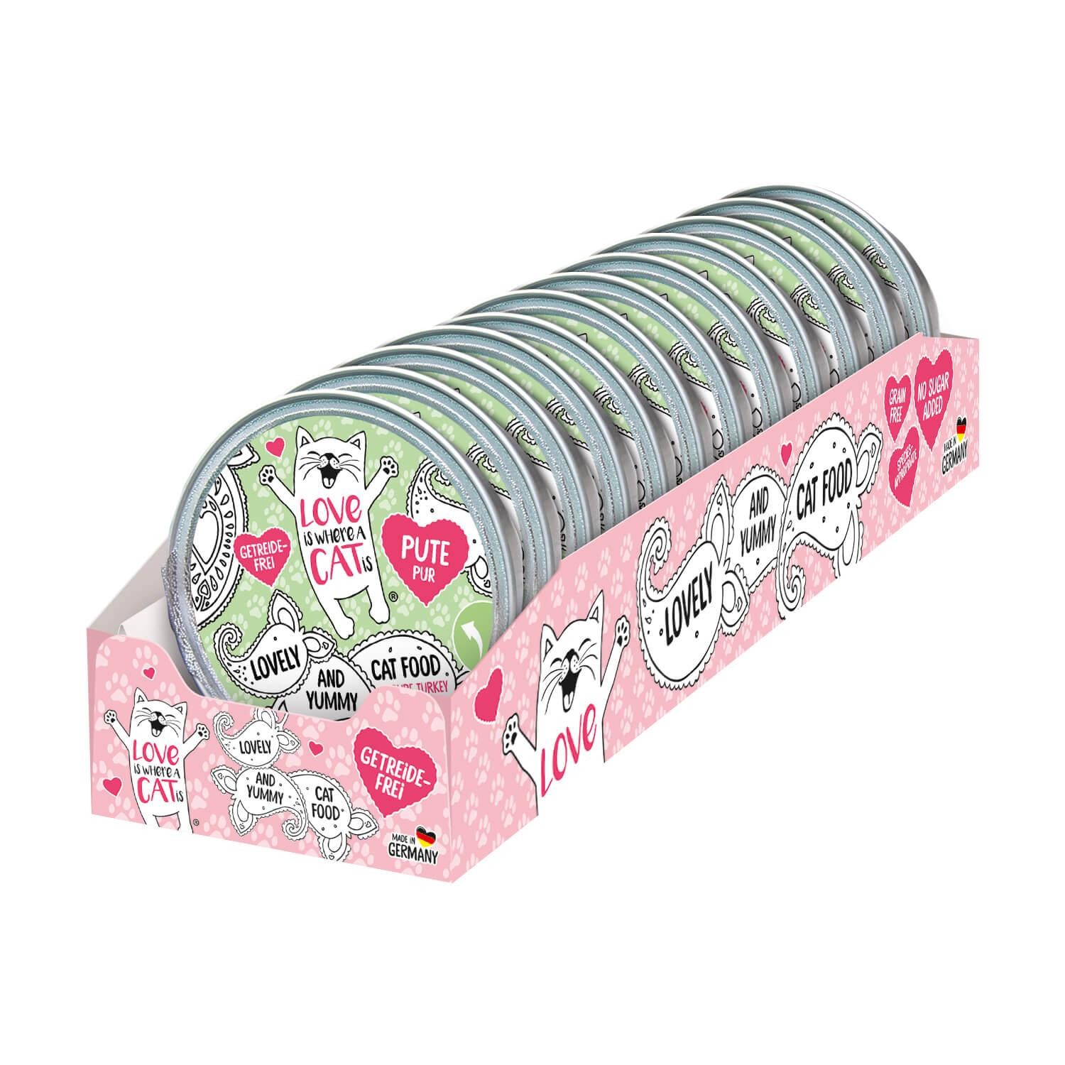LOVE IS WHERE A CAT IS® 12x85g Pute pur