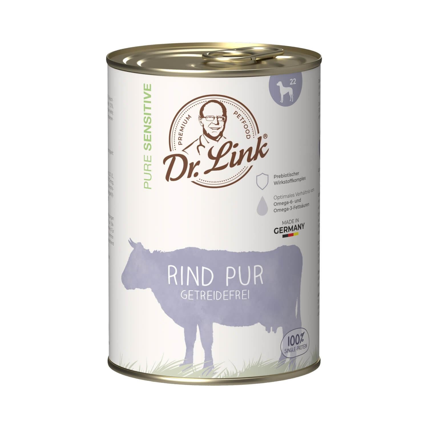 Dr. Link® PURE SENSITIVE 1x400g Rind pur | Probedose