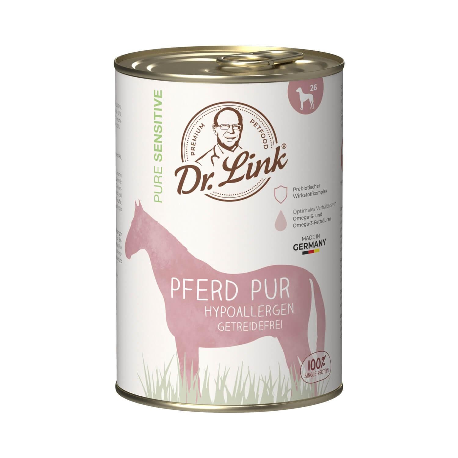 Dr. Link® PURE SENSITIVE 6x400g Pferd pur