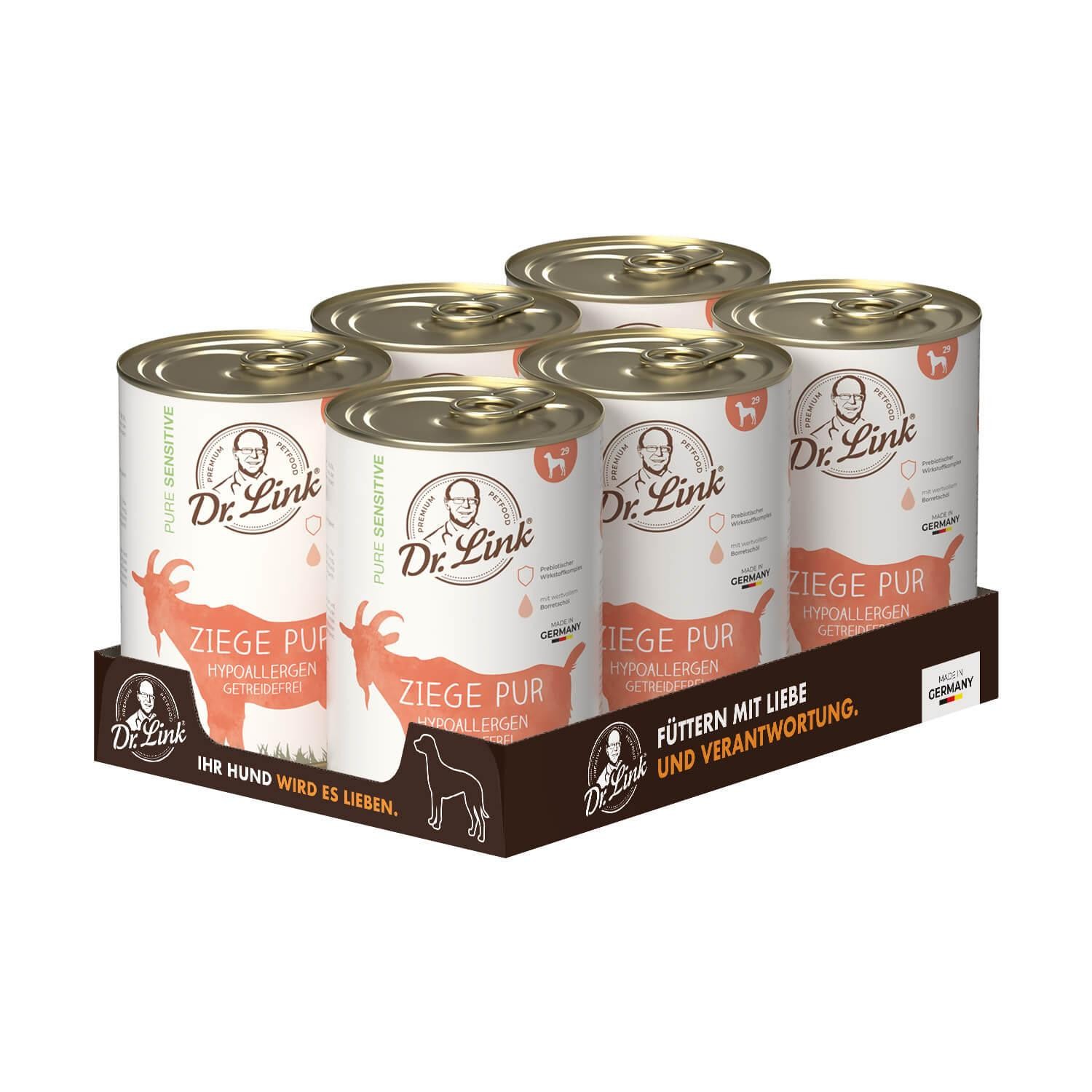 Dr. Link® PURE SENSITIVE 6x400g Ziege pur
