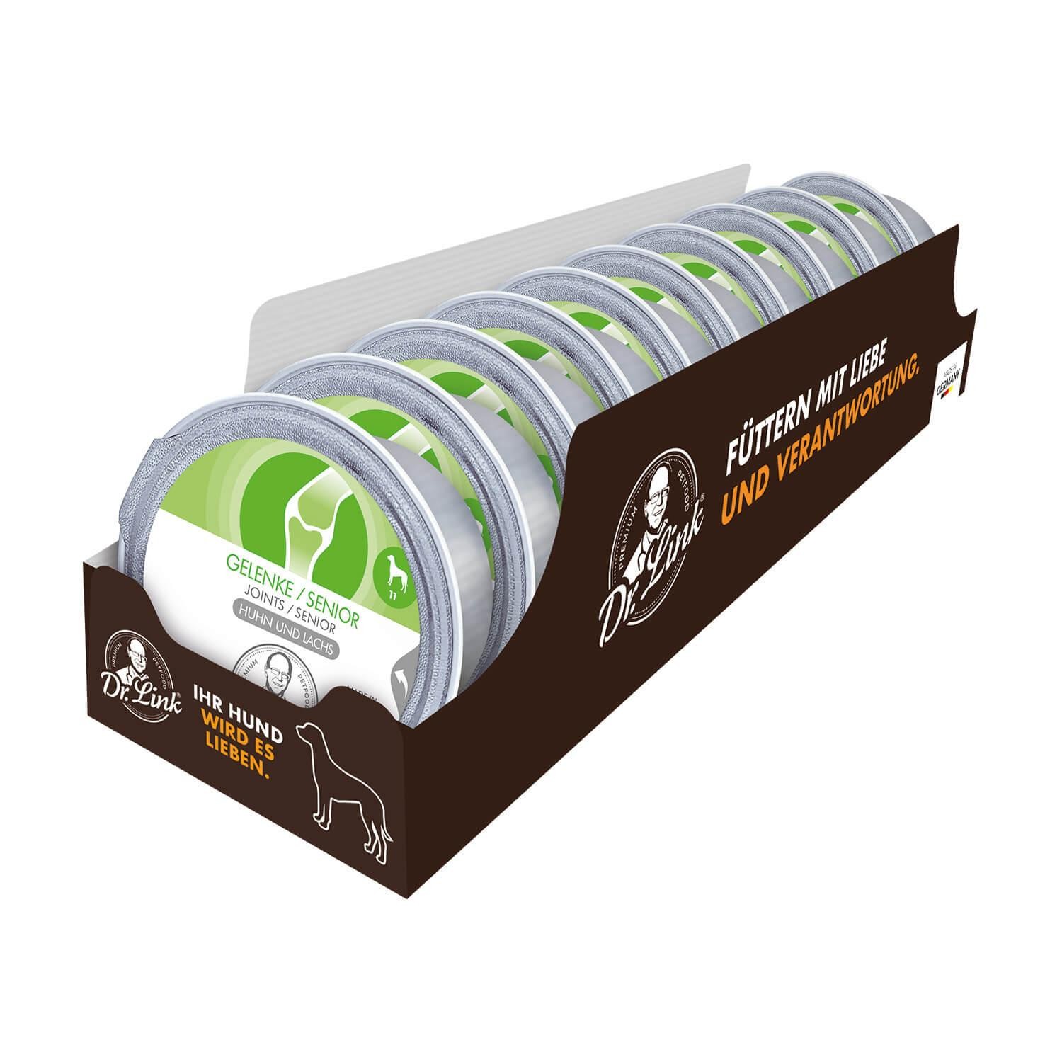 Dr. Link® SPEZIAL-DIÄT 10x125g Gelenke / Senior | Joints / Senior Huhn und Lachs