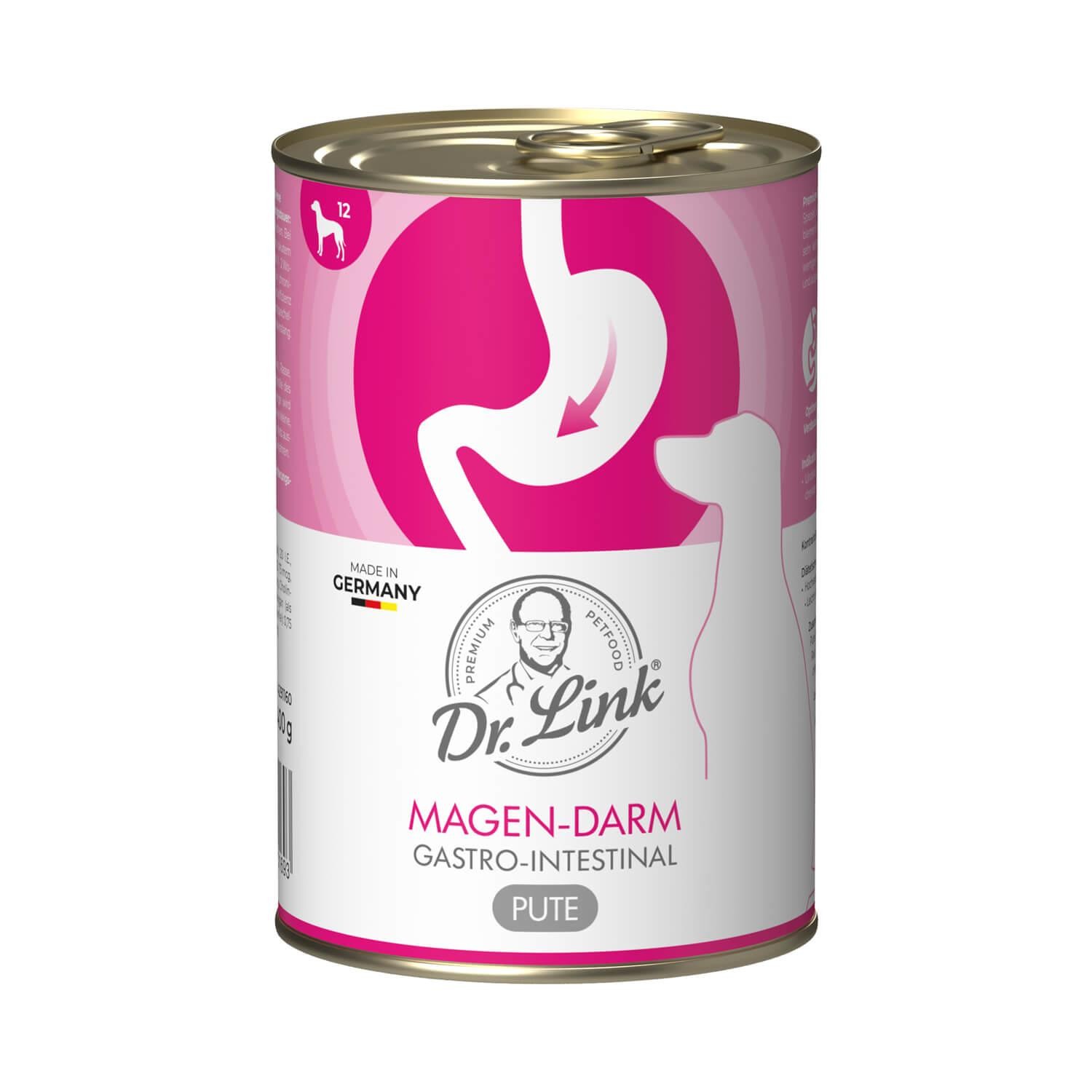 Dr. Link® SPEZIAL-DIÄT 6x400g Magen-Darm | Gastro-Intestinal Pute