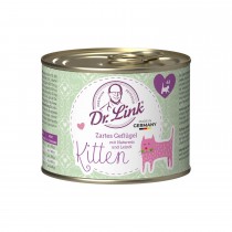 Dr. Link® KITTEN 1x200g Zartes Geflügel mit Naturreis und Leinöl | Probedose