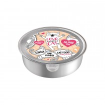 LOVE IS WHERE A CAT IS® 1x85g Huhn pur | Probeschale