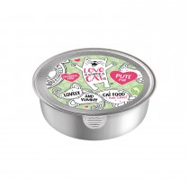 LOVE IS WHERE A CAT IS® 1x85g Pute pur | Probeschale