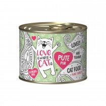 LOVE IS WHERE A CAT IS® 6x200g Pute pur