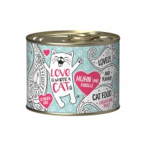 LOVE IS WHERE A CAT IS® 1x200g Huhn und Forelle | Probedose