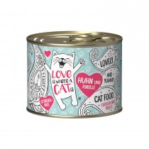 LOVE IS WHERE A CAT IS® 6x200g Huhn und Forelle