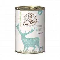 Dr. Link® PURE SENSITIVE 1x400g Hirsch pur mit Kartoffel, Apfel und Preiselbeere | Probedose