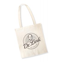 Baumwolltasche natur Druck "Dr. Link®" taupe