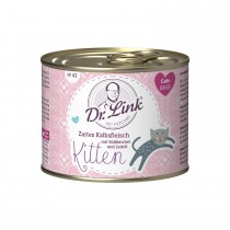 Dr. Link® KITTEN 1x200g Zartes Kalbsfleisch mit Süßfenchel und Leinöl | Probedose