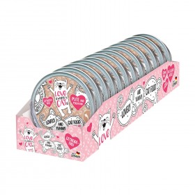 LOVE IS WHERE A CAT IS® 12x85g Pute und Perlhuhn